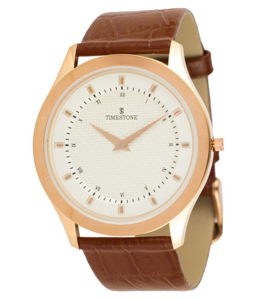 Timestone Sp Slim Rgl Leather Analog Men S Watch Buy Timestone