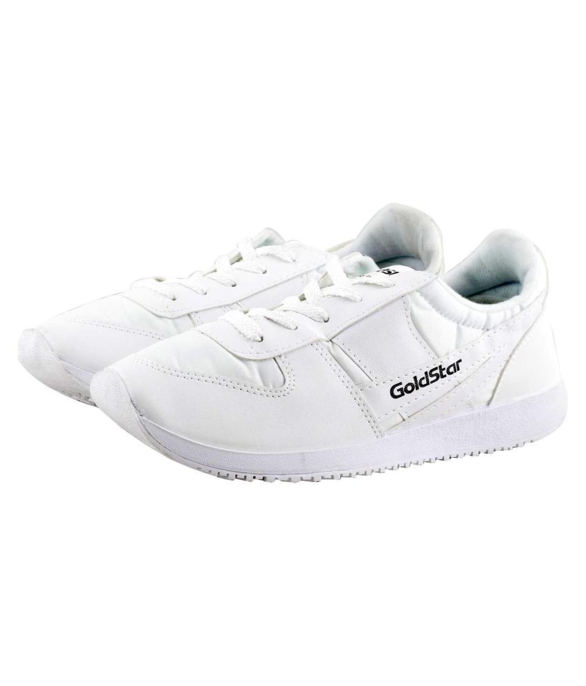 goldstar white running shoes