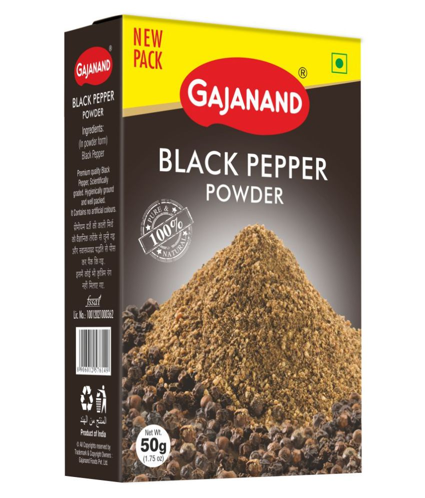 Gajanand Black Pepper Powder 100 gm Buy Gajanand Black Pepper Powder