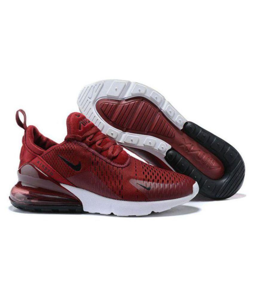 nike air max 270 maroon running shoes for men