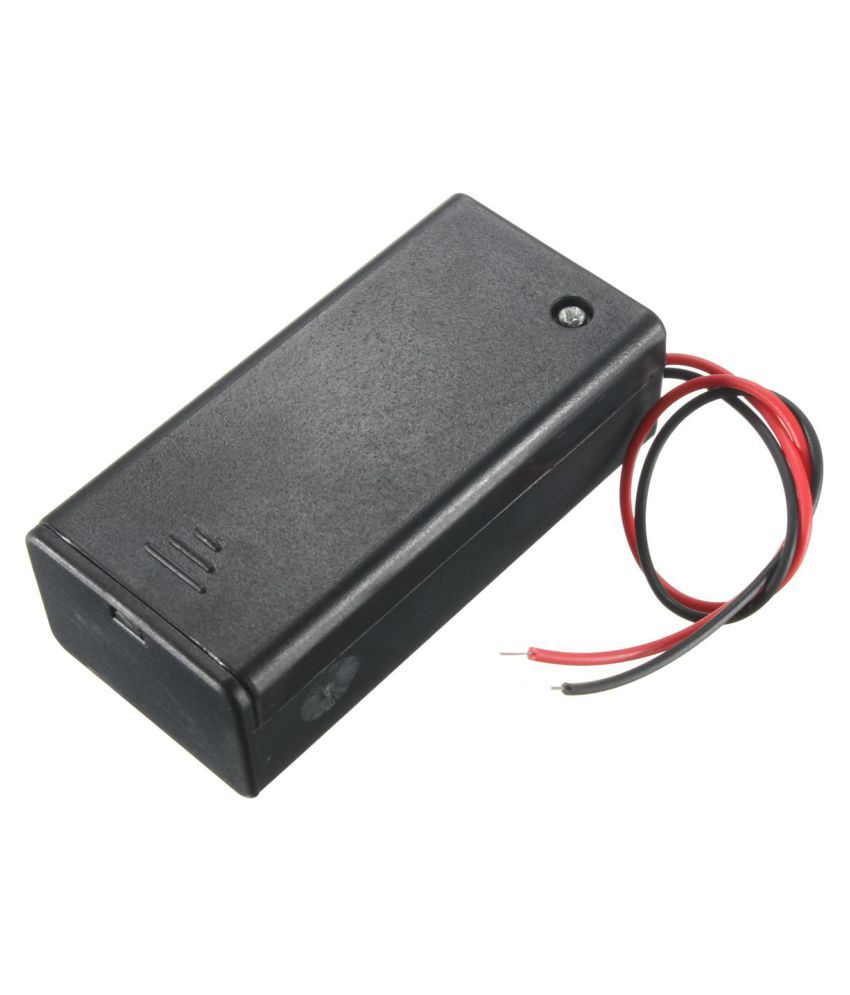 1pcs 9V Volt Battery Holder Box Case DC with Wire Lead ON OFF Switch