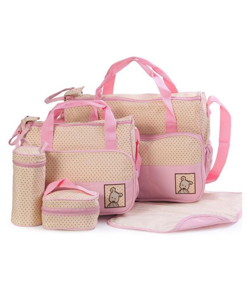 Trendy Pink PU Diaper Bag ( 41 cm: Buy Trendy Pink PU Diaper Bag ( 41 ...