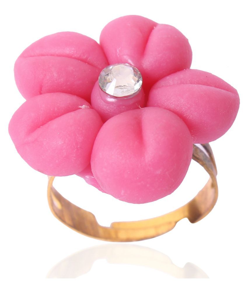 Handmade Porcelain Dough Flower Ring /for women /girls Buy Handmade