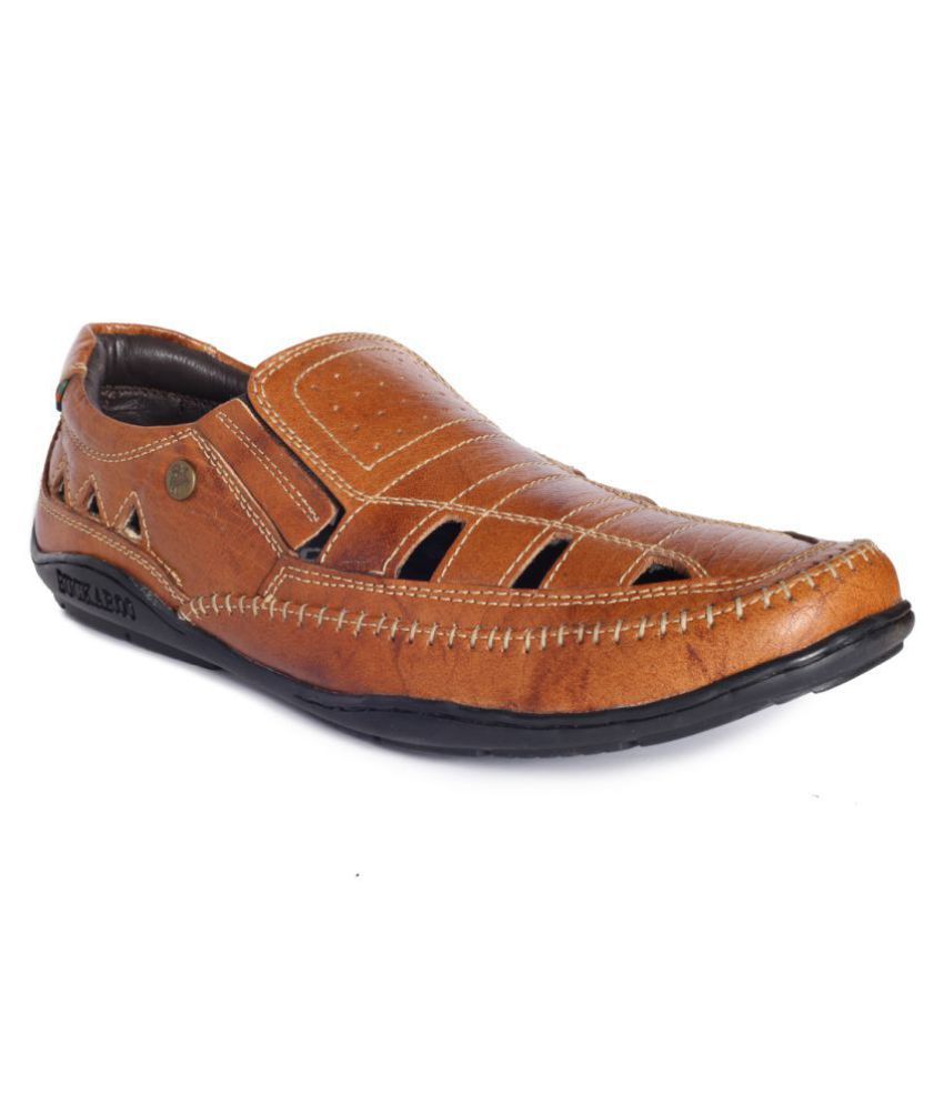 buckaroo men's leather sandals