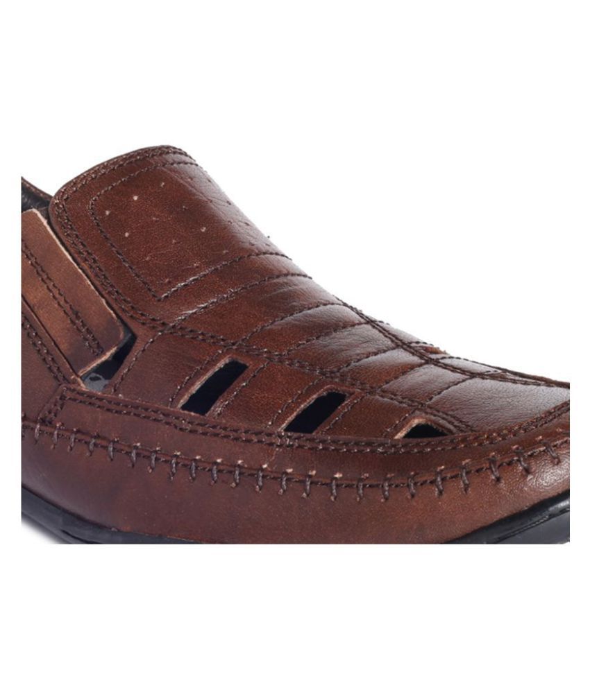 buckaroo men's leather sandals