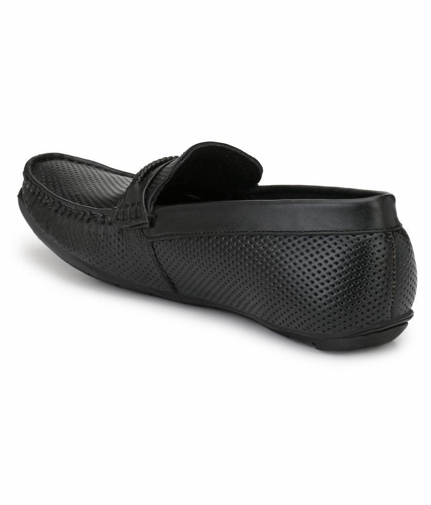 mens black loafers 10.5