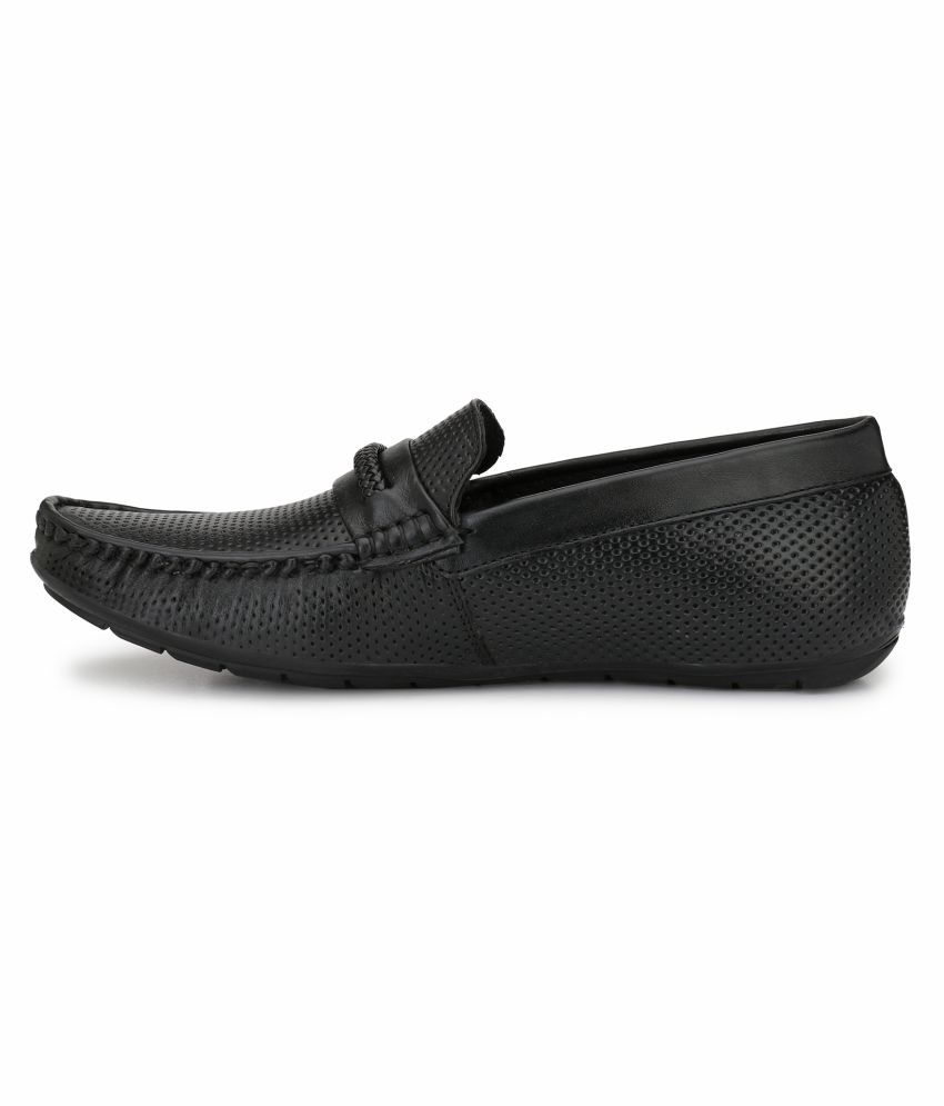 mens black loafers 10.5