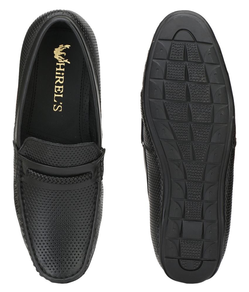 mens black loafers 10.5