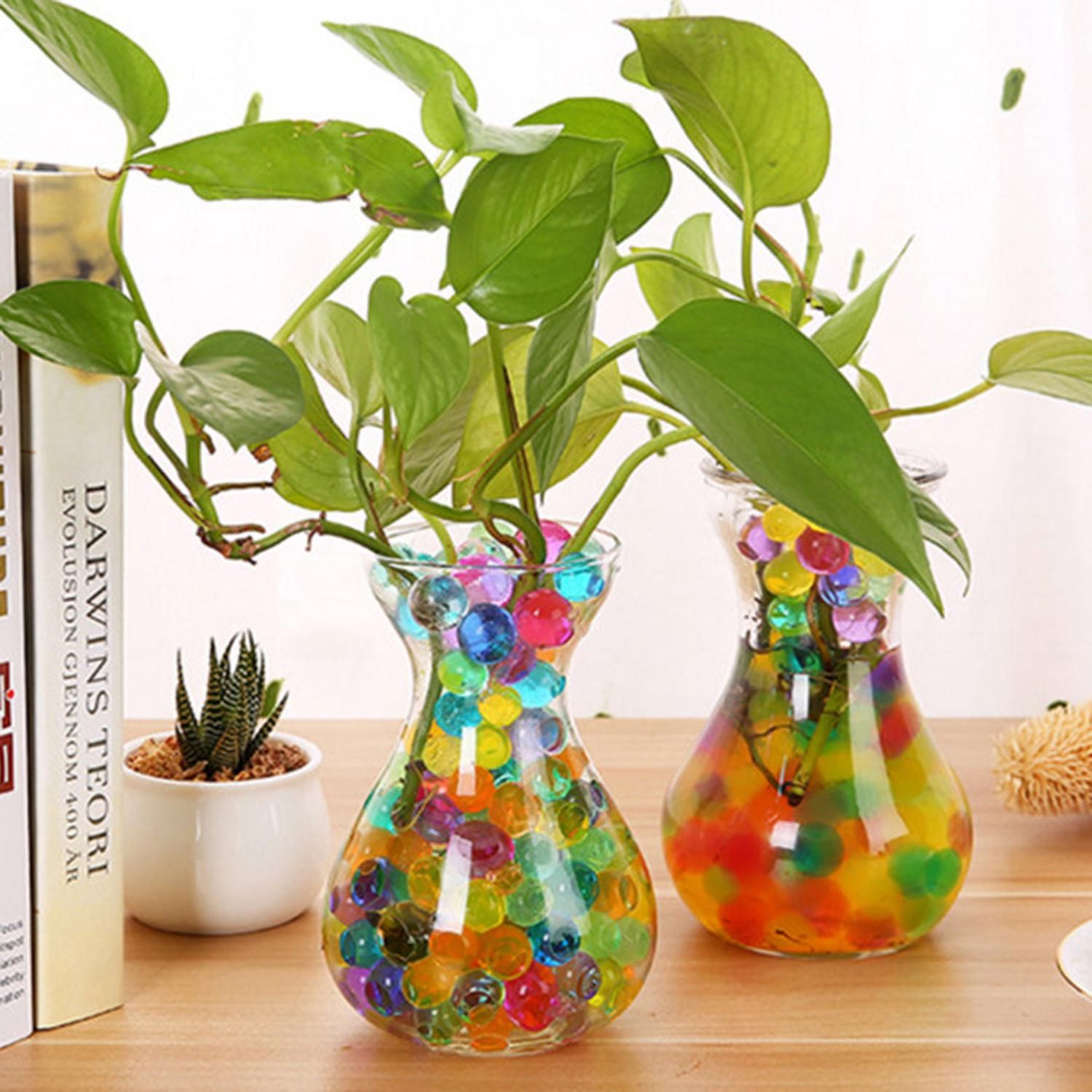Buy Water Beads Crystal Soil Rainbow Mix Water Jelly Balls Vase