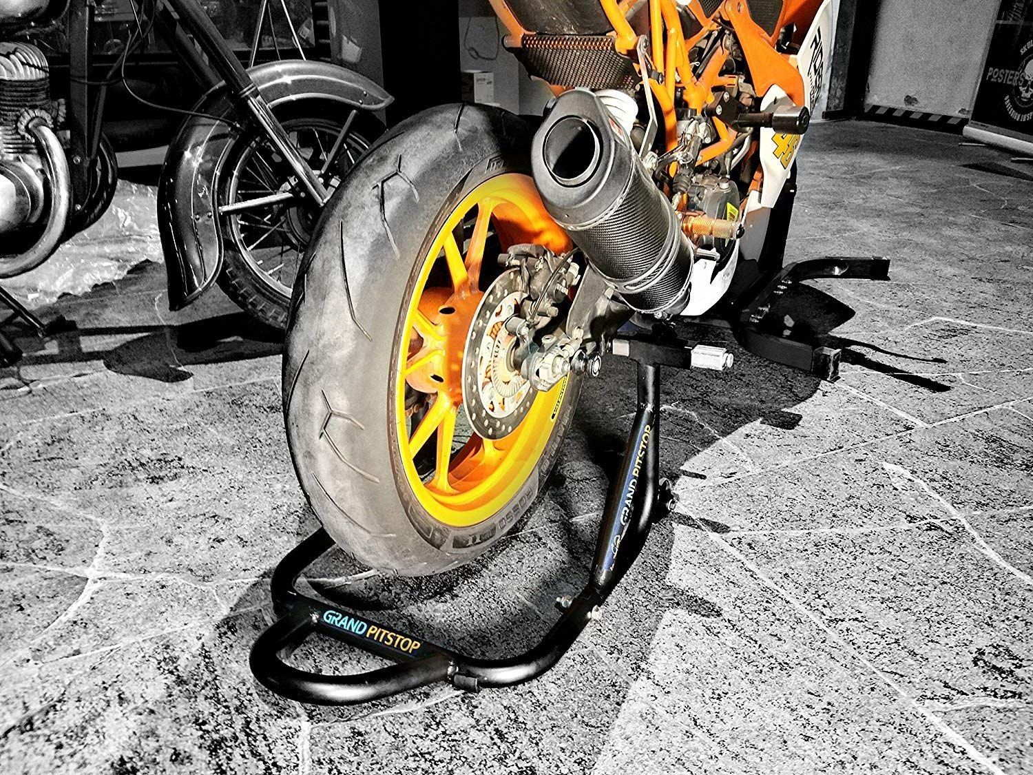 GrandPitstop Rear Paddock Stand with CNC Swingarm Slider Spools Paddock