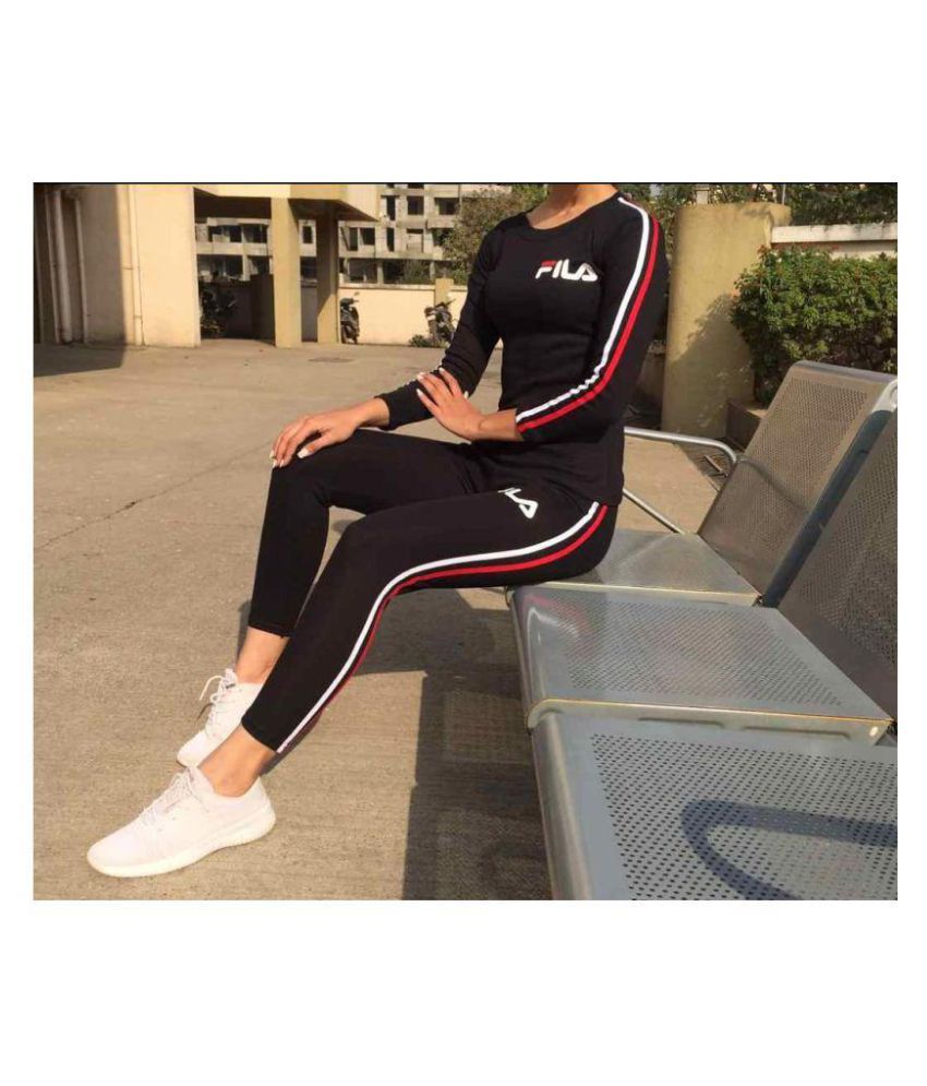 Buy Fila Cotton Tracksuits - Black Online at Best Prices in India ...