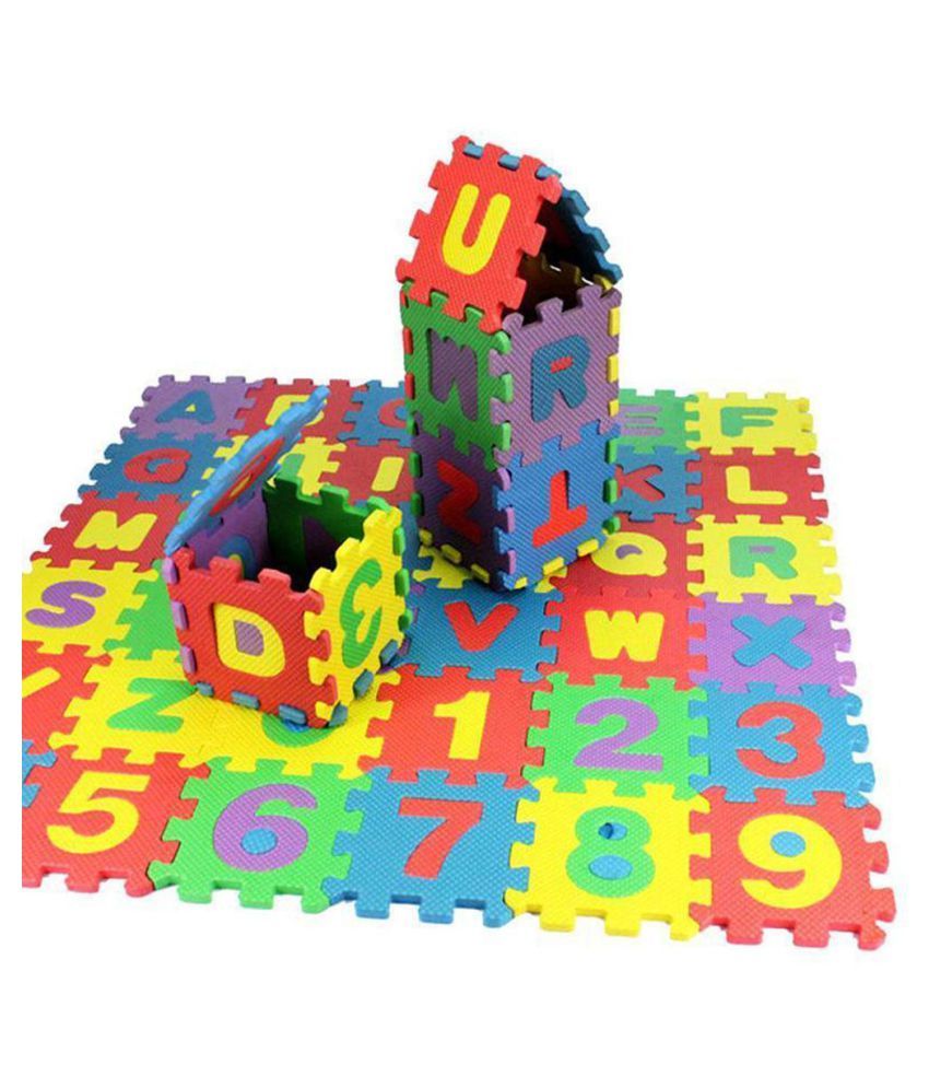36Pcs/Set Child Kids Novelty Alphabet Number EVA Foam Puzzle Learning