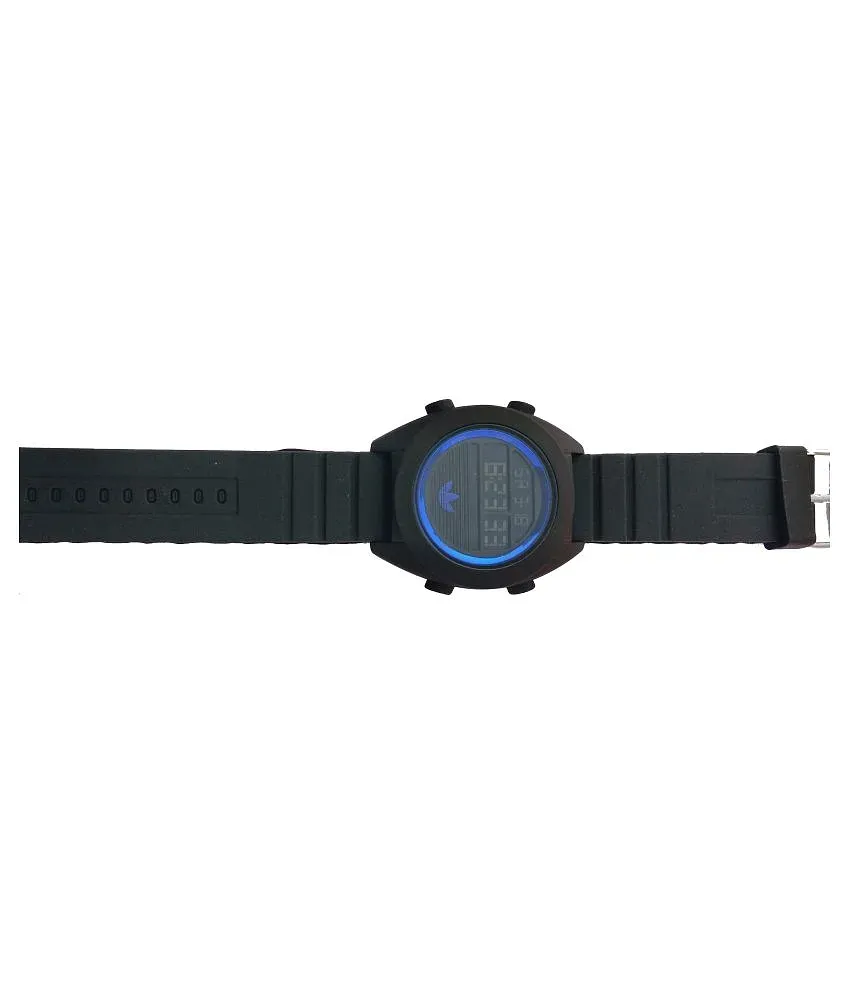 Adidas 8018 rubber on sale digital men's watch