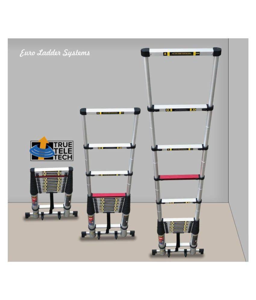 Euro Telescopic ladder 5.4 meter ( 18 ft ) - Stores at 3.5 ft - New 10x ...