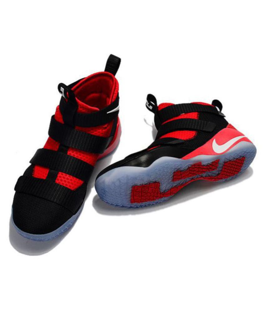 lebron soldier 11 black and red