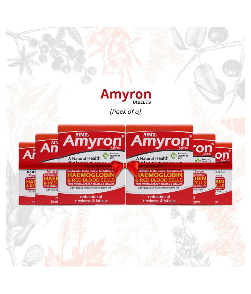 Aimil Amyron to Improve Haemoglobin Level Tablet 30 gm Pack Of 6 Buy