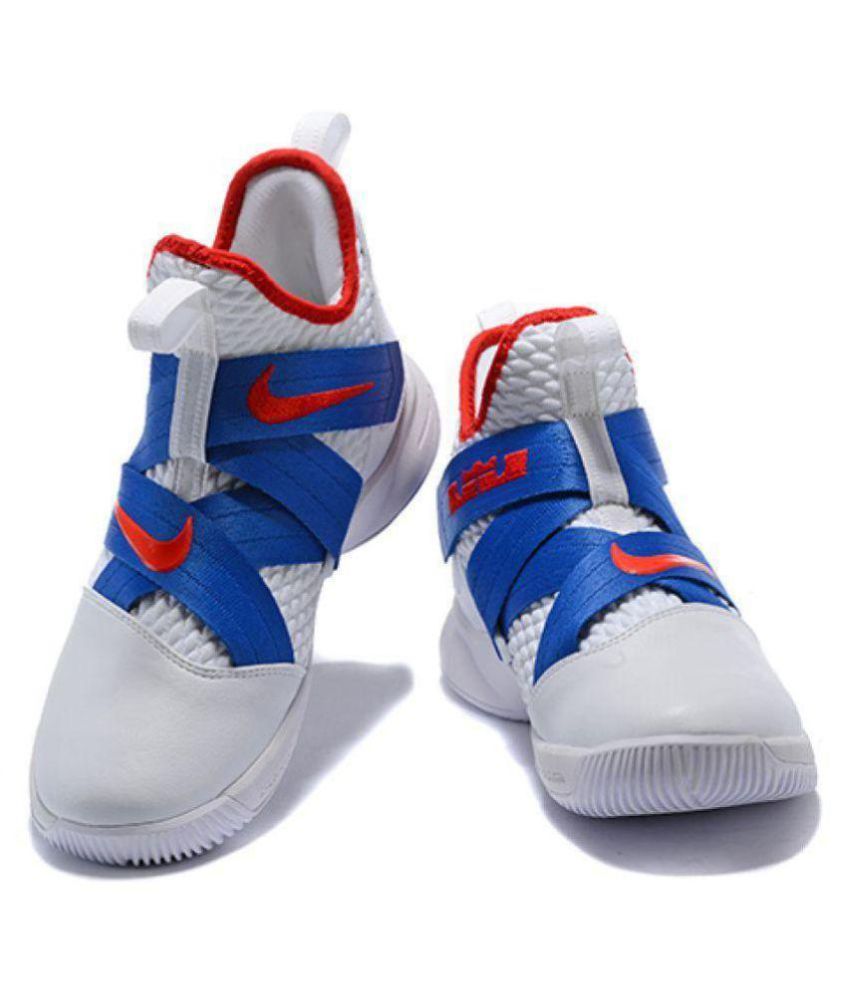 lebron soldier 12 white and blue