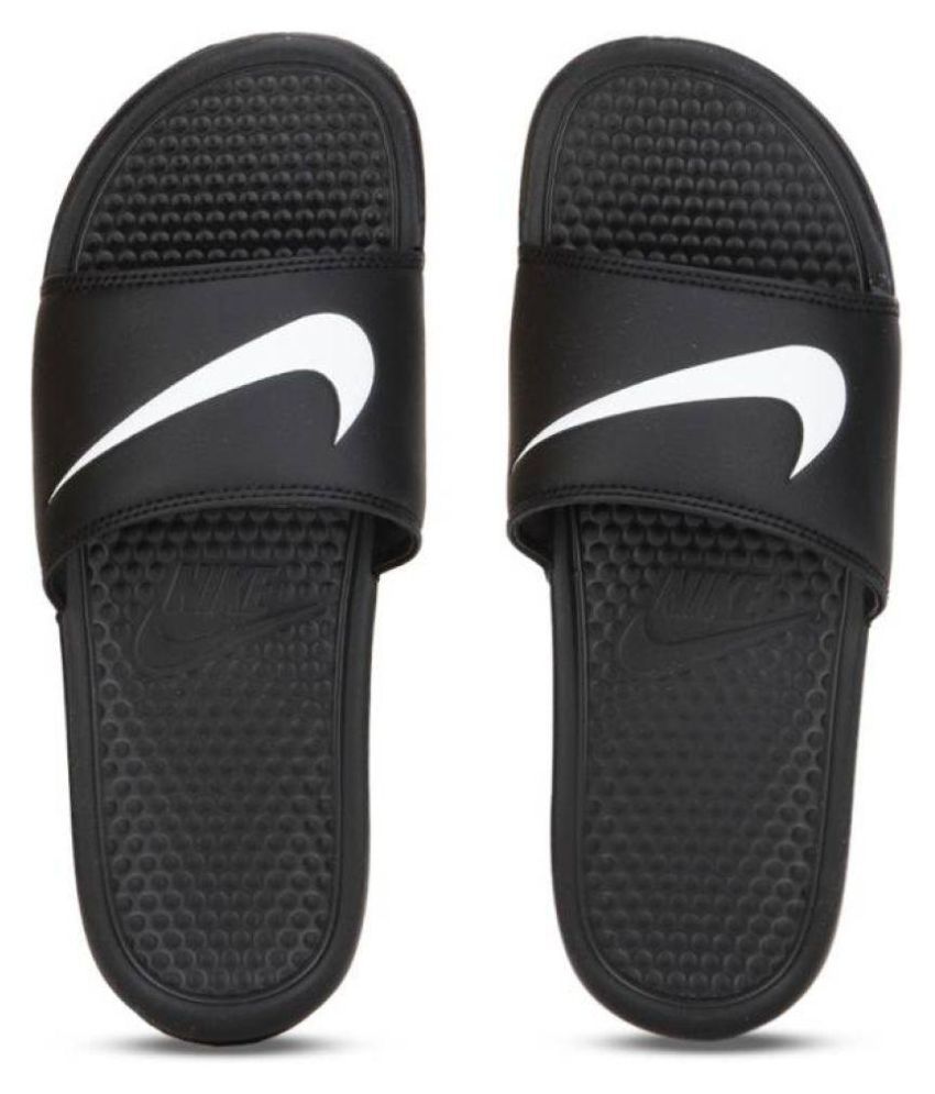 Nike Black Slide Flip flop Price in India- Buy Nike Black Slide Flip ...