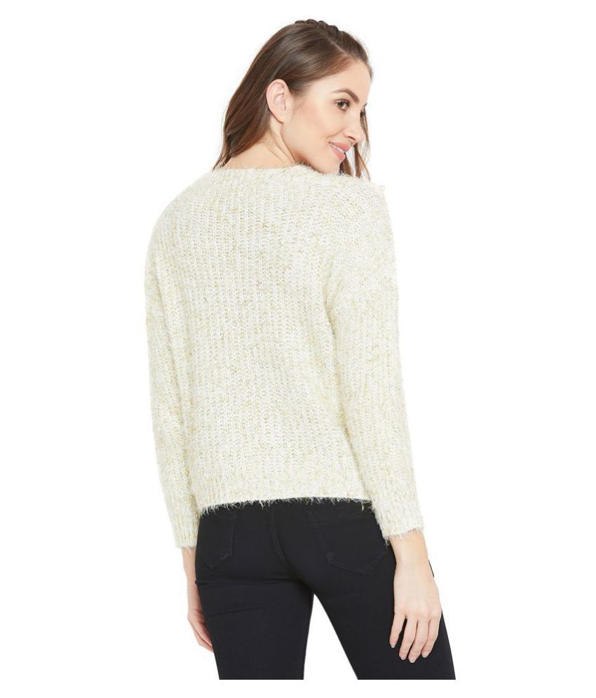 Buy Camey Woollen White Pullovers Online at Best Prices in India - Snapdeal