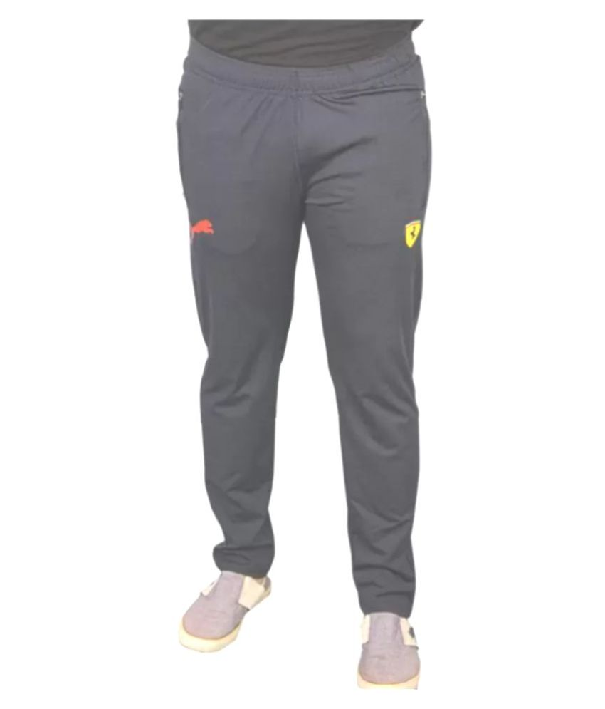 puma navy blue track pants