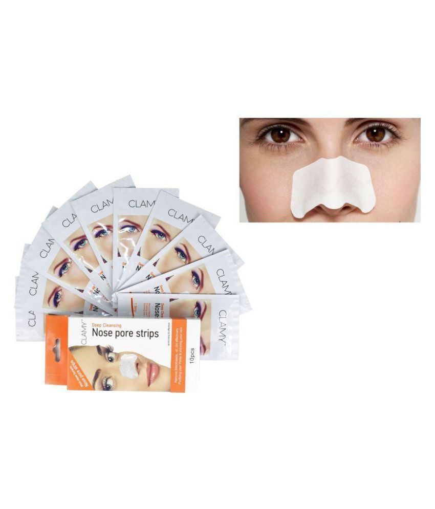 SPERO Clamy Nose Pore Strips Blackhead Removel Wax Strips + Wipes for