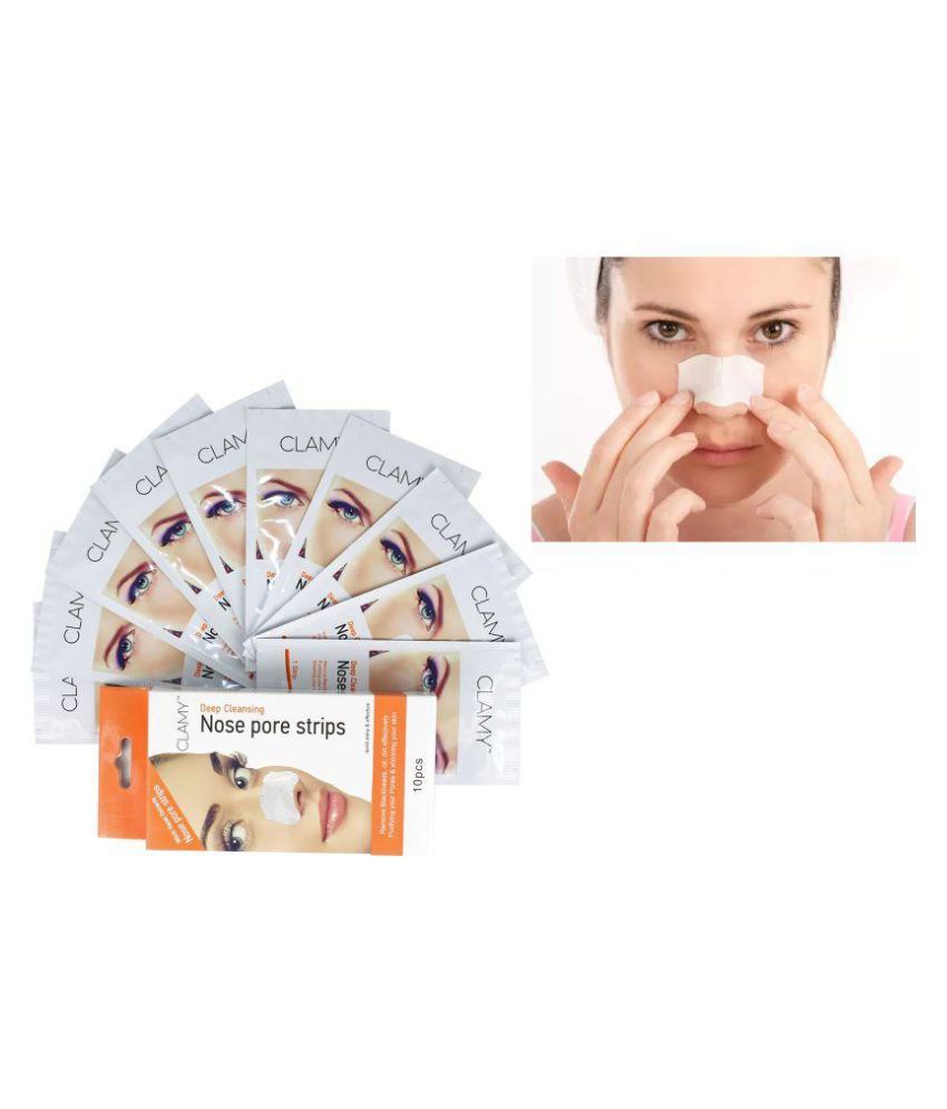 SPERO Clamy Nose Pore Strips Blackhead Removel Wax Strips + Wipes for