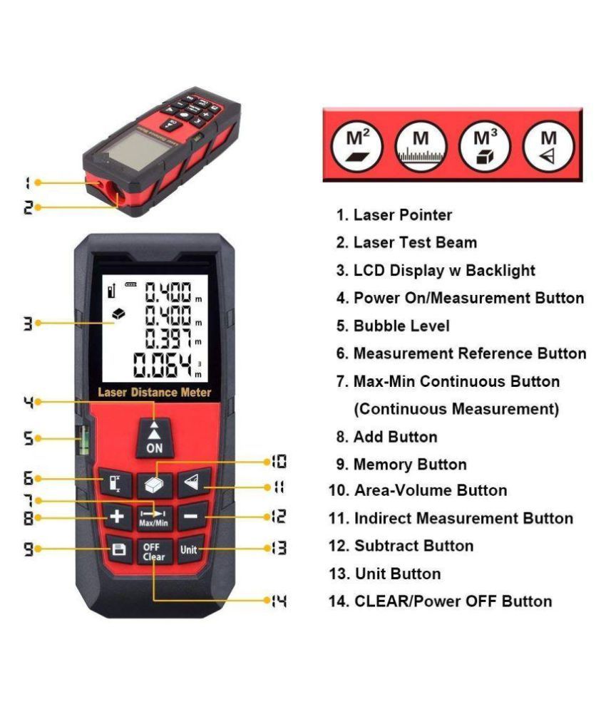 TechTest Digital Laser Distance Finder Buy TechTest Digital Laser
