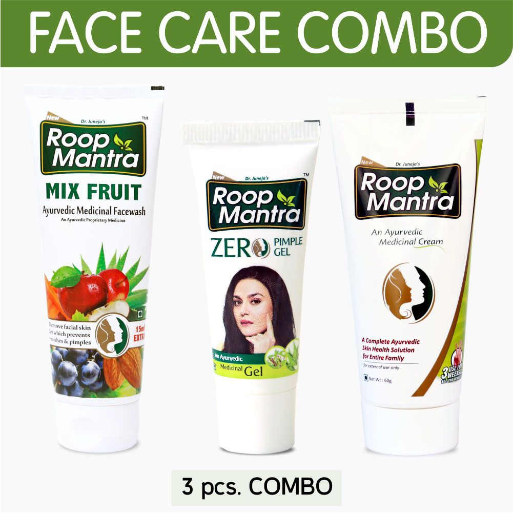 Roop Mantra Face Care Combo Pack (Mix Fruit Face Wash 115ml + Zero