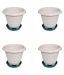 CRETE 10 Inch,Set of 4 Plates Plant container