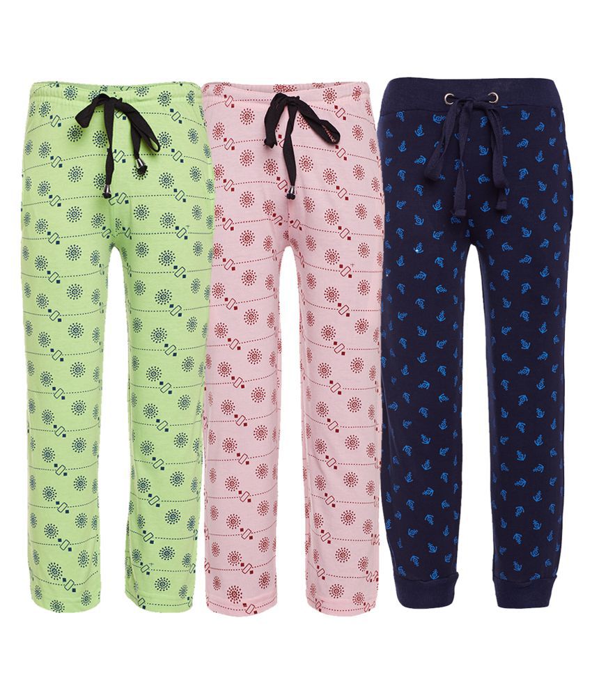     			Vimal Jonney Multicolor Cotton Trackpants For Boys(Pack Of 3)