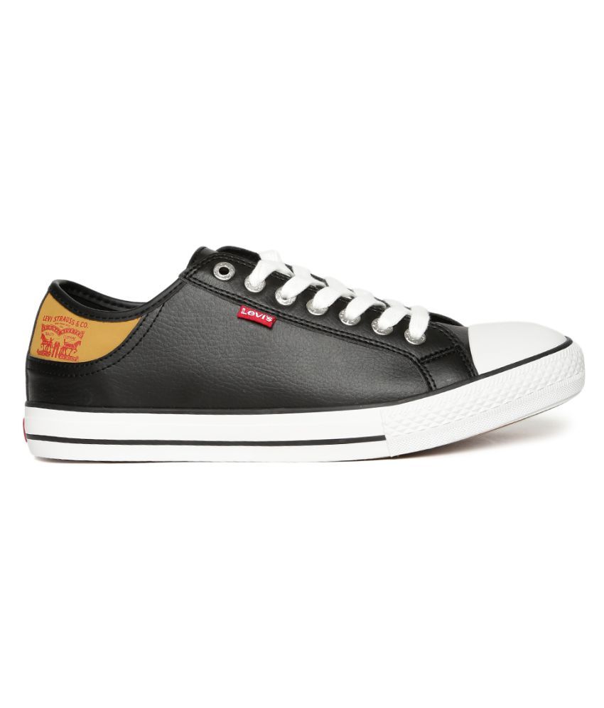 levis black casual shoes