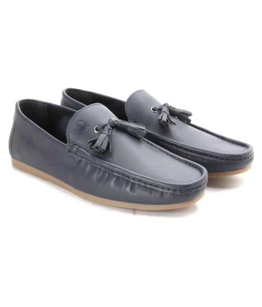 United Colors of Benetton Blue Loafers 