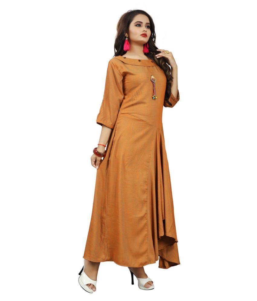 viscose long frock
