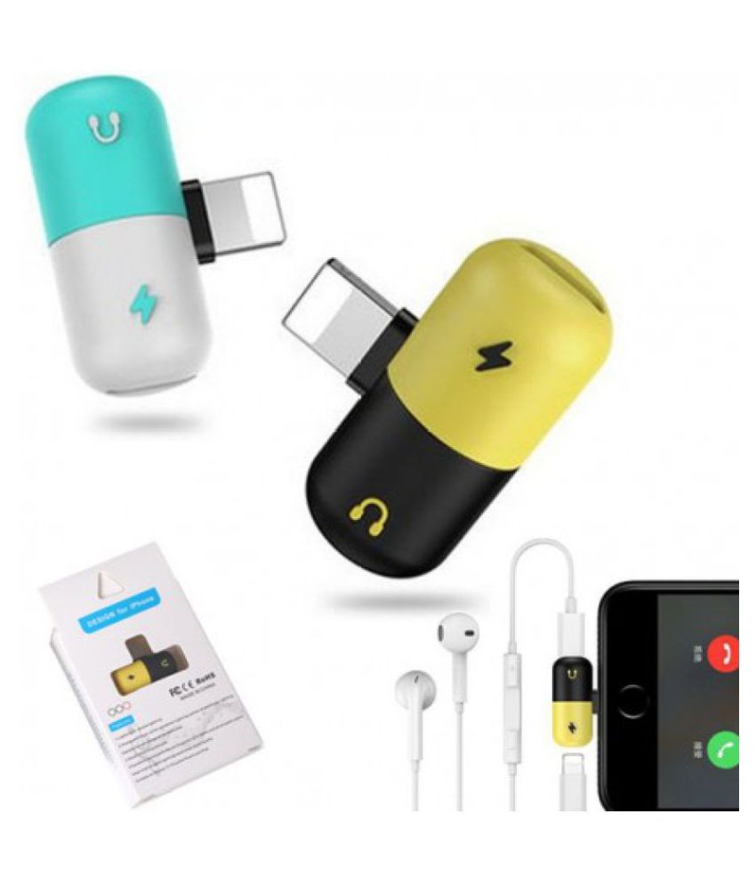 ASTOUND 2in1 Lightning Audio Earphone Adapter Cable Charger Music