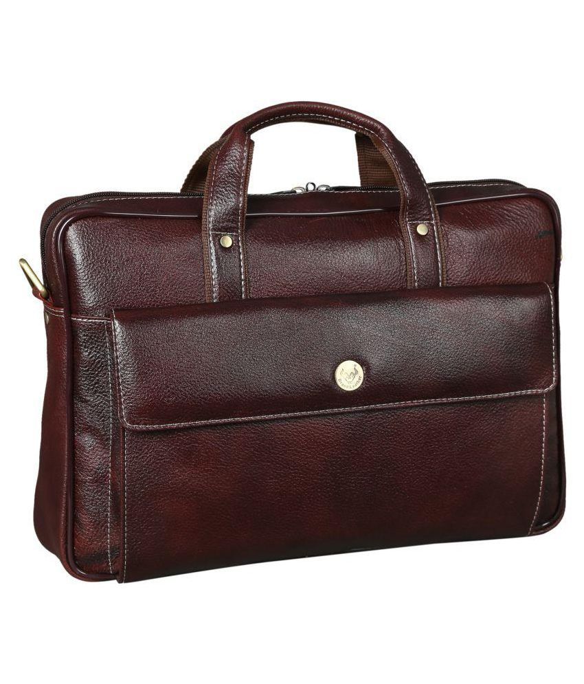 branded leather office bags