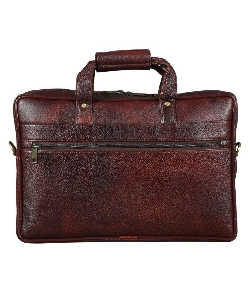 branded leather office bags