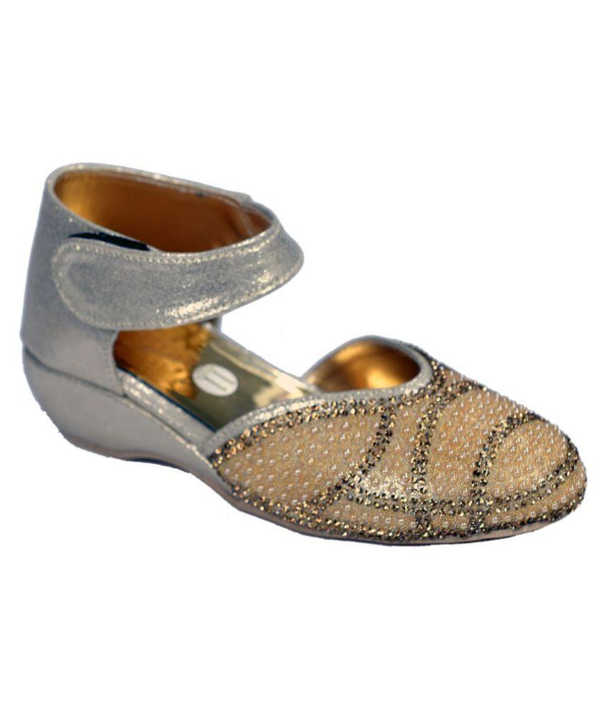 party wear golden sandals