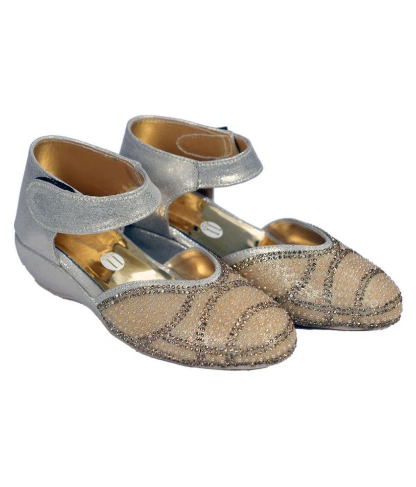 party wear golden sandals