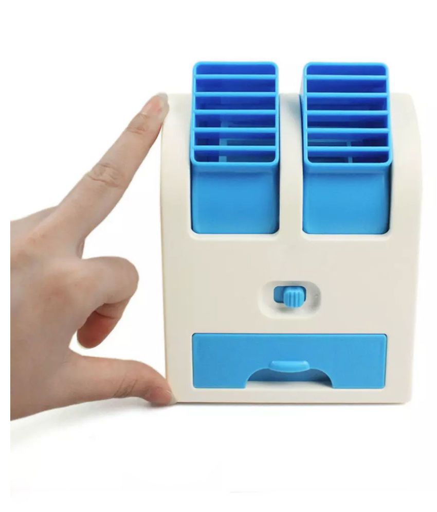     			GADGETSMORE Mini Air Cooler USB and Battery Powered Fragrance Air Cooler Fan,Portable Desktop Dual Blower,Blade Less Air Cooler