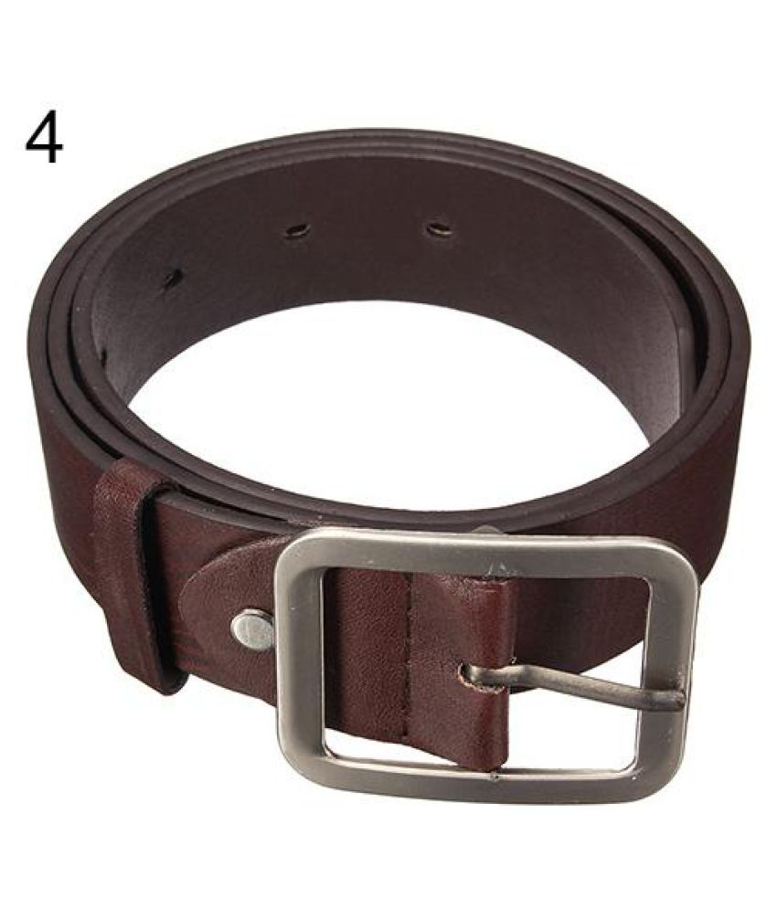 Men's Casual Leather Classic Belt Pin Buckle Waist Belt Waistband Belts Strap