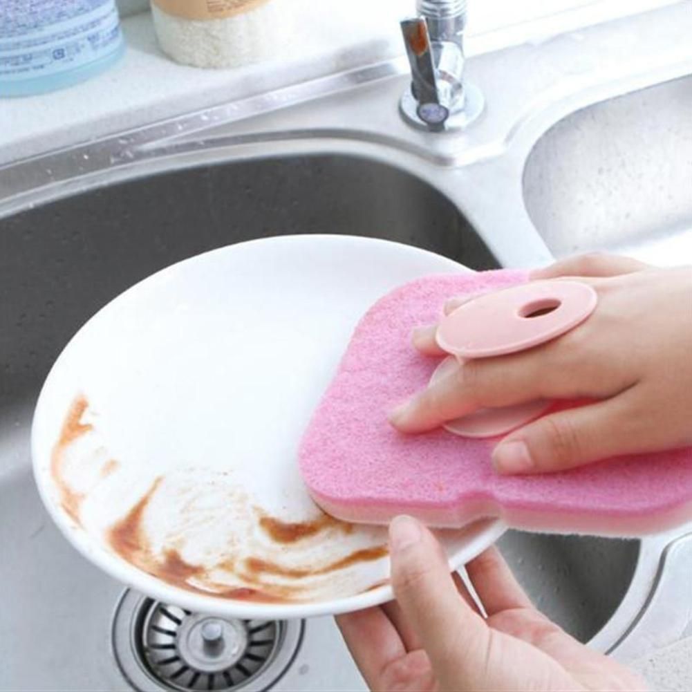 Multifunction Double-sided Dish Scrubber Sponge Brush Cleaning ...