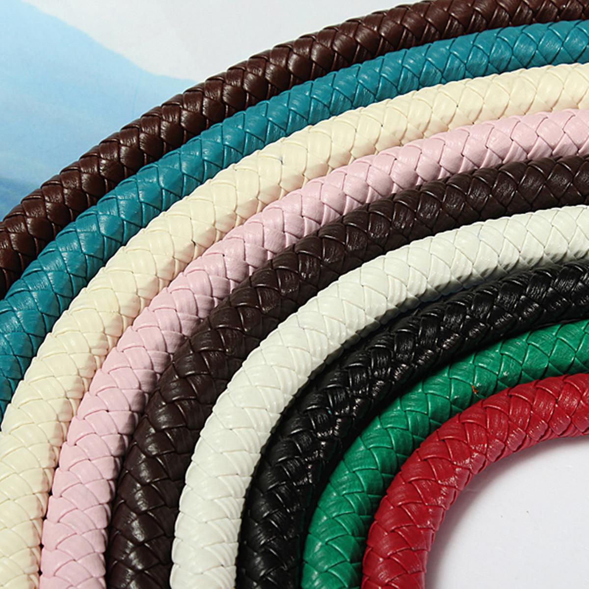9 Color PU Leather Round DIY Shoulder Bag Purse Handle Replacement Handbag Strap