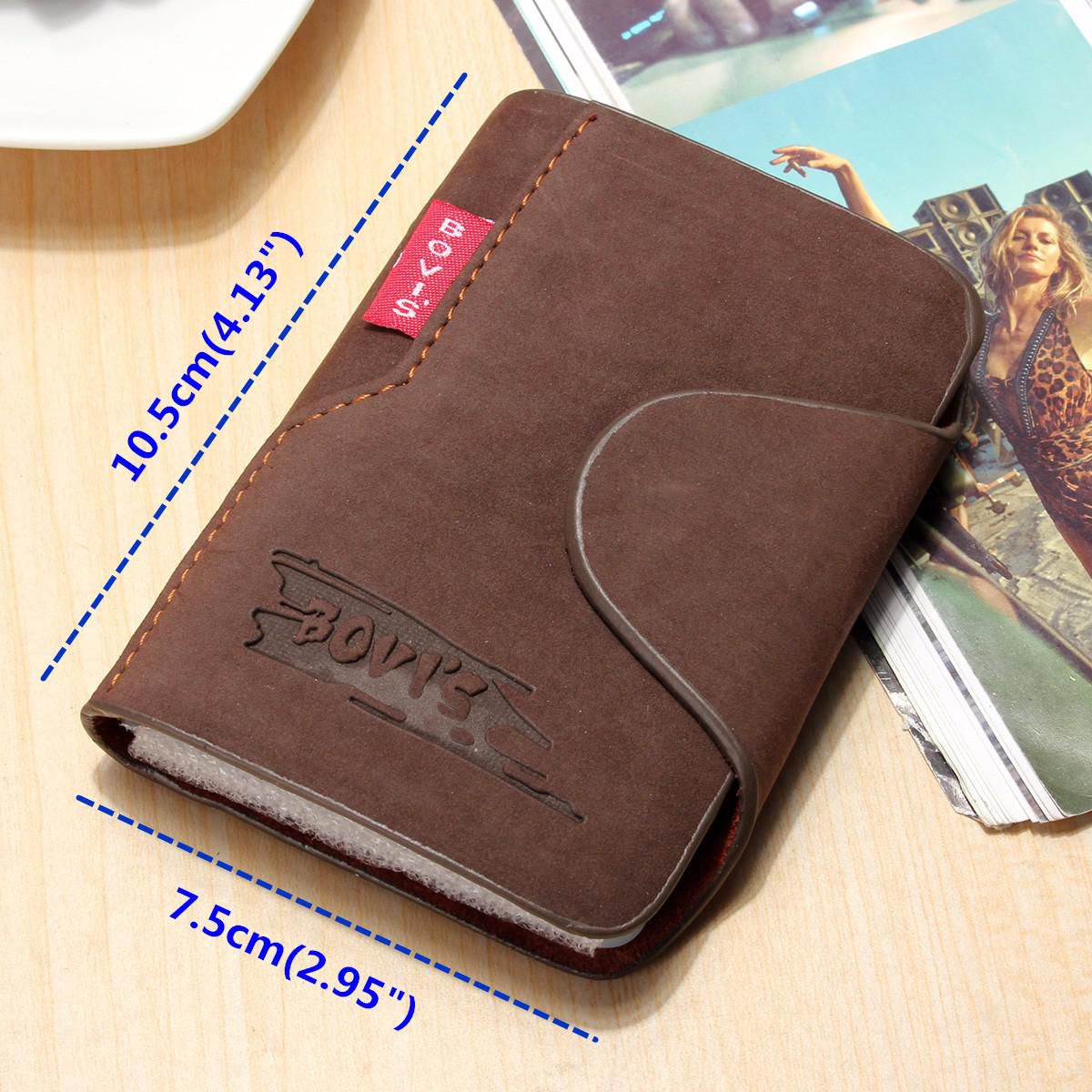 Mens Luxury Soft Leather  Business ID Credit Card Holder 20 Slots Wallet Purse 