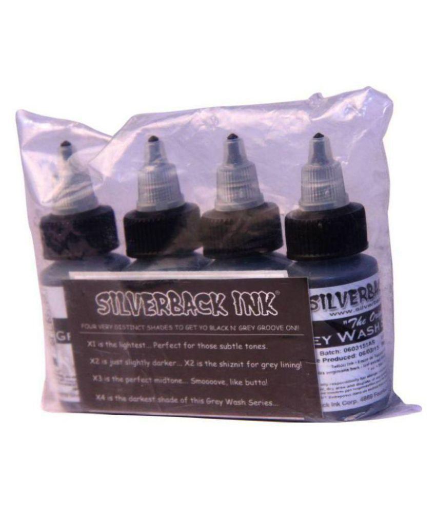 Mumbai Tattoo Silver Black Ink Black 11 1 Oz Set Of 4 Buy Online At Best Price In India Snapdeal