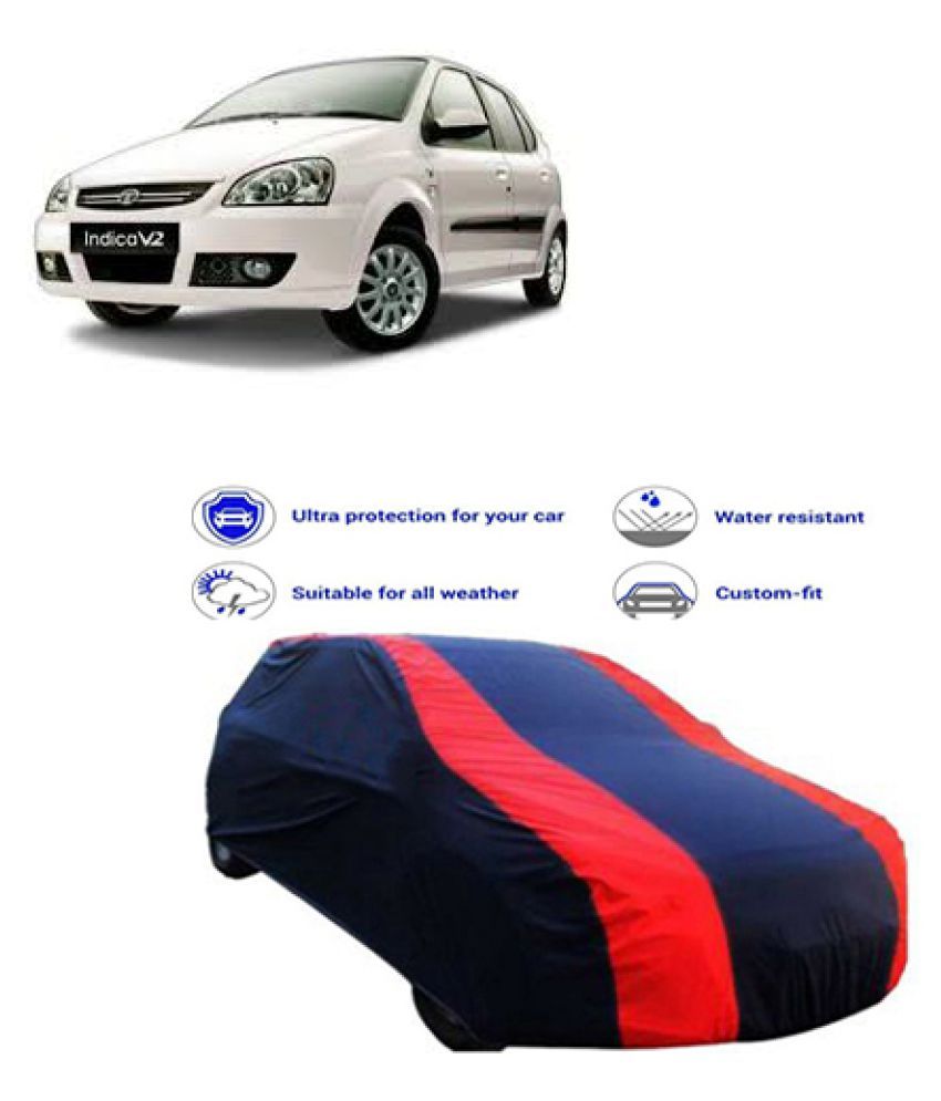 QualityBeast Car Body Cover for Tata Indica V2 [20122015] Red Blue Buy QualityBeast Car Body