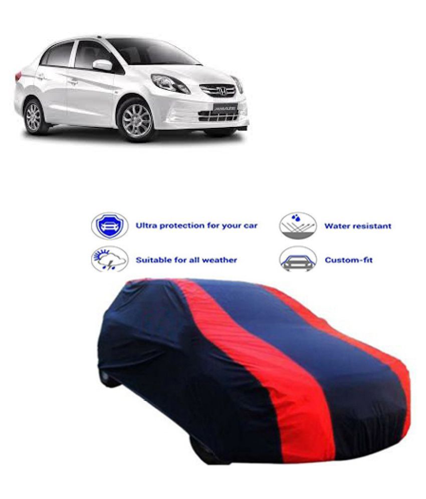 QualityBeast Car Body Cover for Honda Amaze [2014-2015] Red Blue: Buy