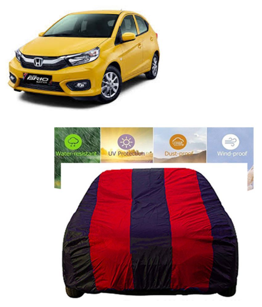 QualityBeast Car Body Cover for Honda Brio [20132015] Red Blue Buy