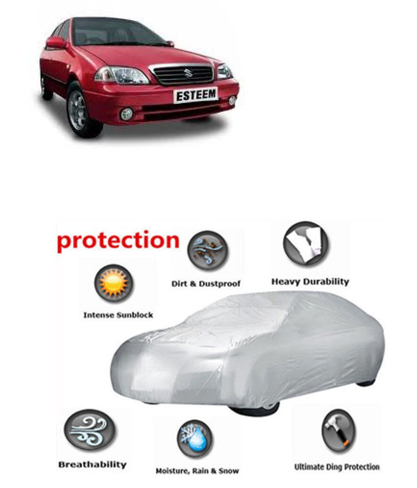 QualityBeast Car Body Cover for Maruti Suzuki Esteem Silver Buy