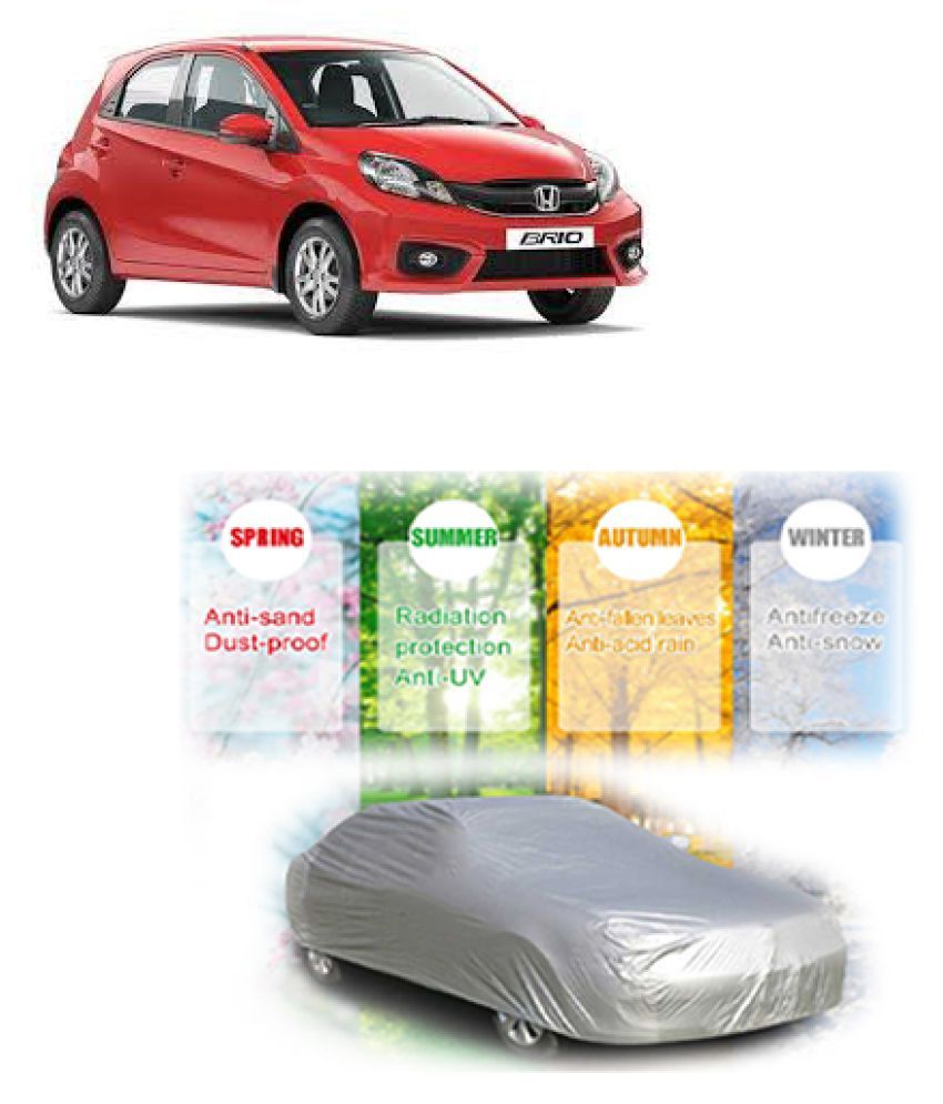QualityBeast Car Body Cover for Honda Brio Silver Buy QualityBeast Car