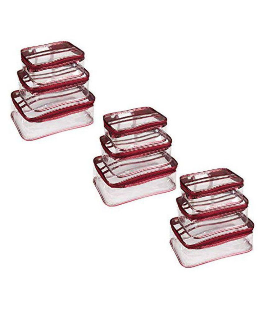 Box Vanity, Travel Toiletry Bag, Makeup & Jewellery Pouch Set, Travel